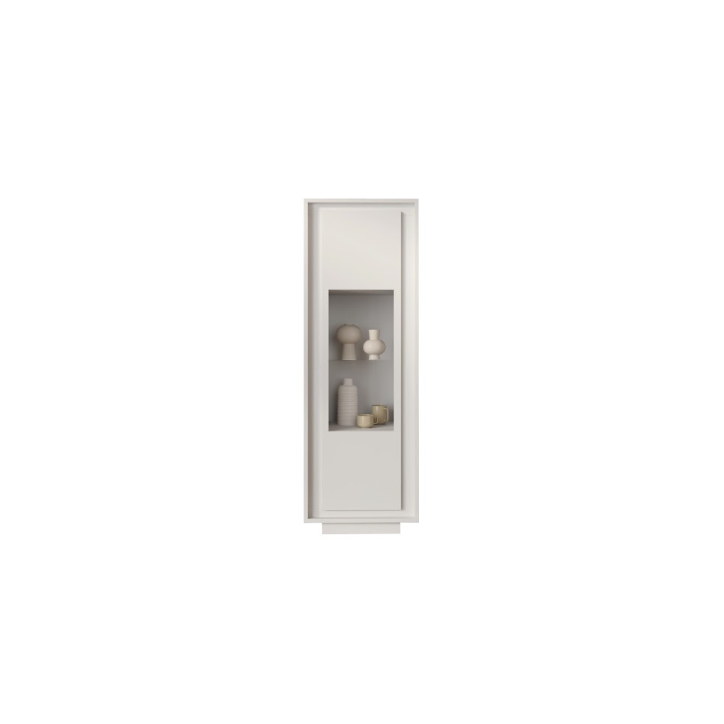 Vitrine SKY 1 porte – Blanc mat laqué
